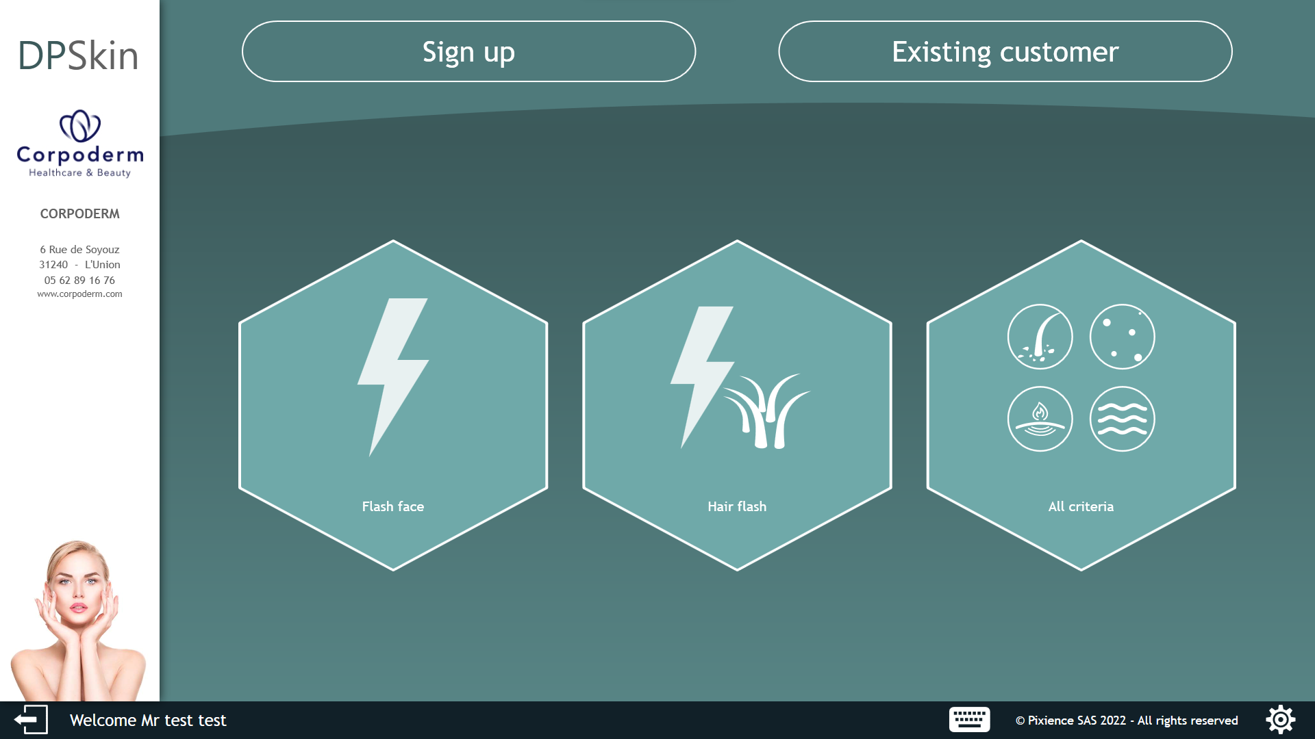 pasos de análisis de la piel con dp skin